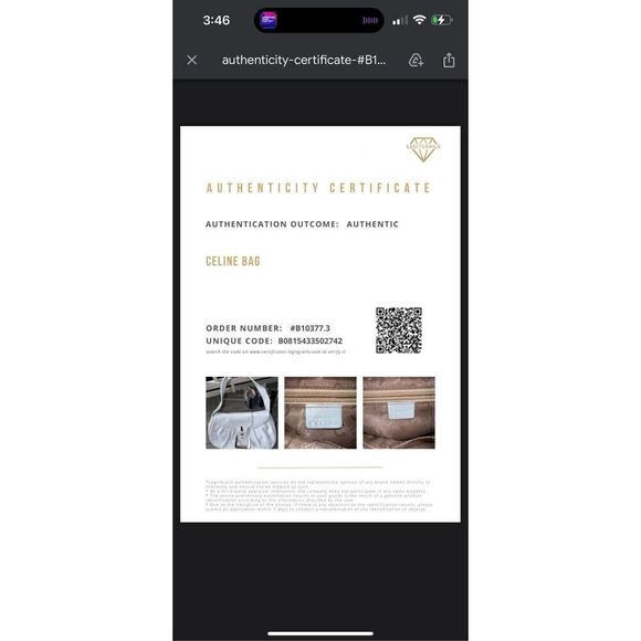 CELINE w/COA Light Tiffany Blue Shoulder Bag Hobo Luxury Leather Purse Bag w/ C - Picture 4 of 13